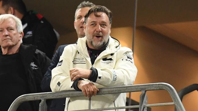 Rabbitohs owner Russell Crowe has plenty of pull in the US. Picture: AAP/Dean Lewins