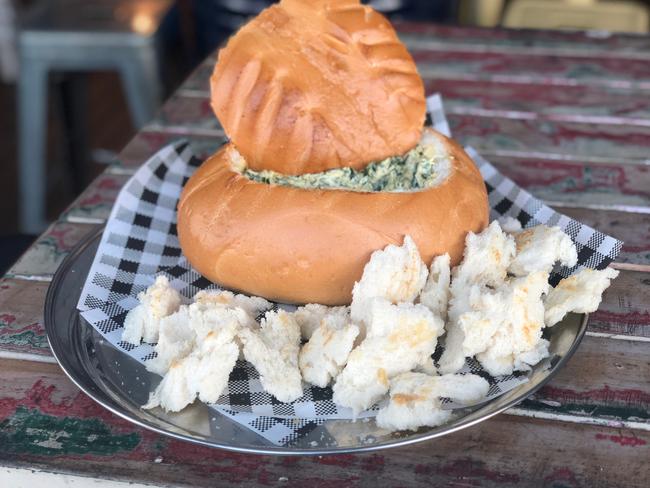 The original cob loaf - the spinach dip.