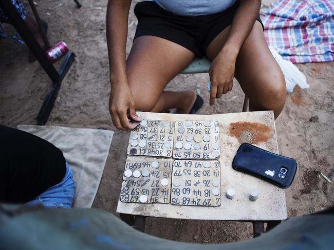 Alice Edwards Village members in Bourke gather most afternoons for a friendly game of bingo. Picture: Elise Derwin