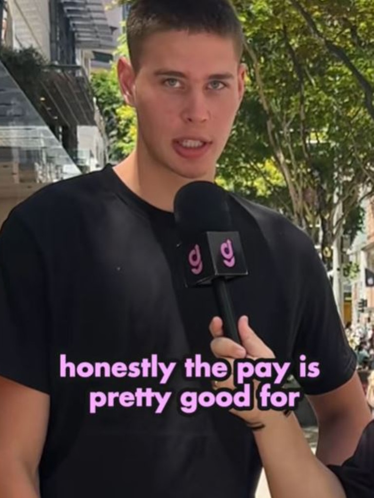 He said the pay is "pretty good". Picture: TikTok/GetAhead