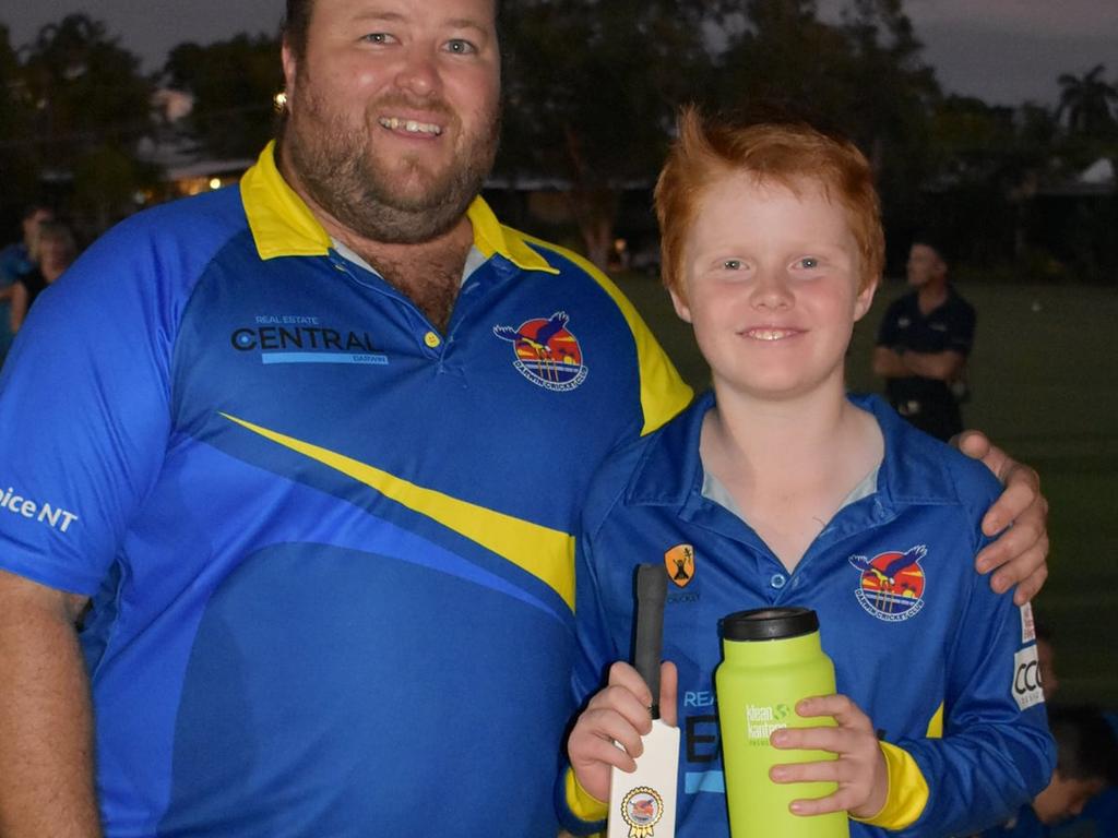 Ralph Stephens was a junior club champion at Darwin CC in 2020. Picture: Darwin Cricket Club.