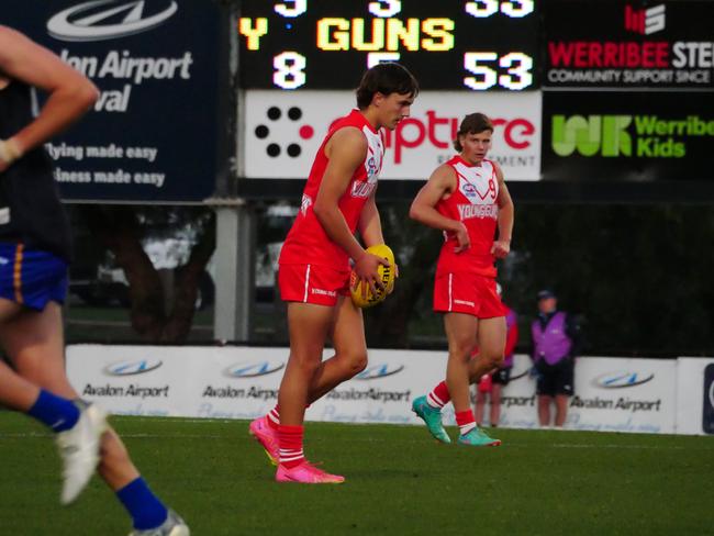 Geordie Payne in action for the Young Guns against Vic Metro. Picture: NCA NewsWire / Blair Jackson