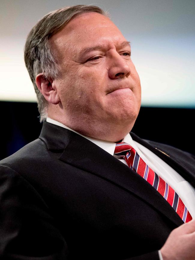 US Secretary of State Mike Pompeo. Picture: AFP