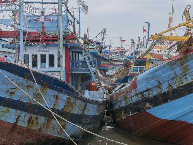 Tegal is known as a “shortcut” port, where second-hand engines, clothing, timber, narcotics and alcohol are smuggled into Indonesia. Picture: Ardiles Rante/ News Corp Australia