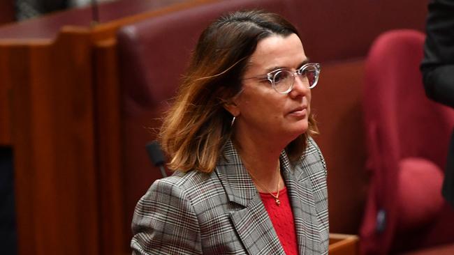 Social Services Minister Anne Ruston says the cashless debit card is making a difference in Bundaberg and Hervey Bay. Picture: AAP Image/Mick Tsikas