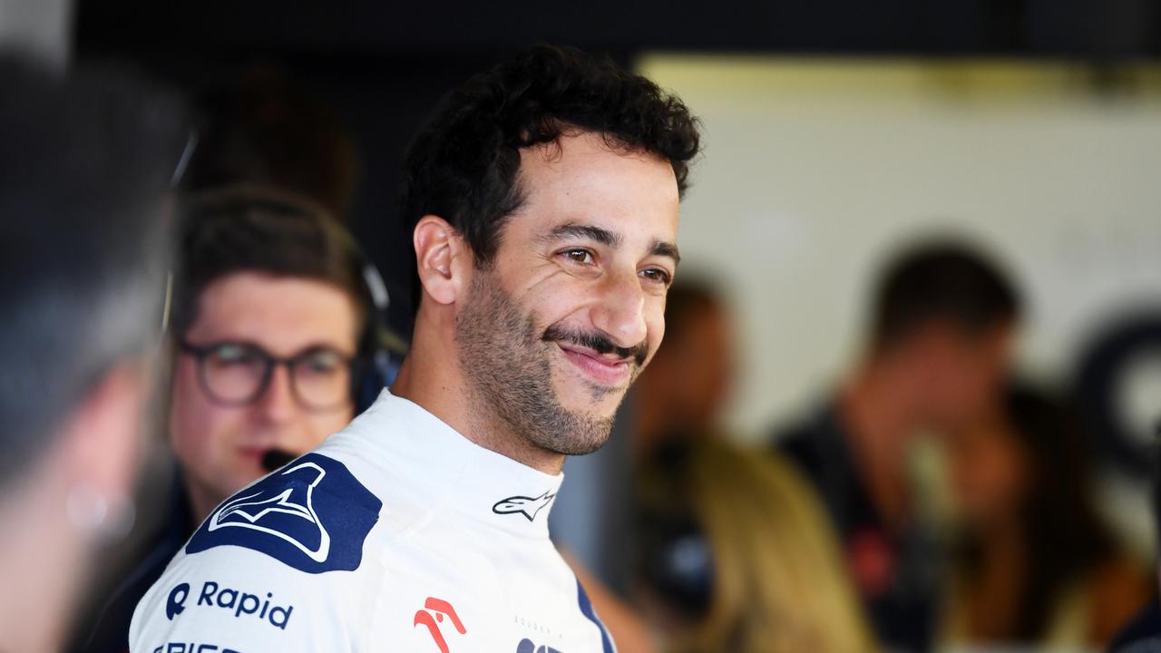 MEXICO CITY, MEXICO – OCTOBER 29: Daniel Ricciardo of Australia and Scuderia AlphaTauri looks on from inside the garage prior to the F1 Grand Prix of Mexico at Autodromo Hermanos Rodriguez on October 29, 2023 in Mexico City, Mexico. (Photo by Rudy Carezzevoli/Getty Images)