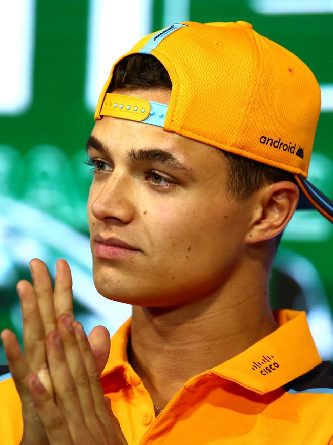 Lando Norris is asserting himself as the alpha dog at McLaren. (Photo by Bryn Lennon/Getty Images)