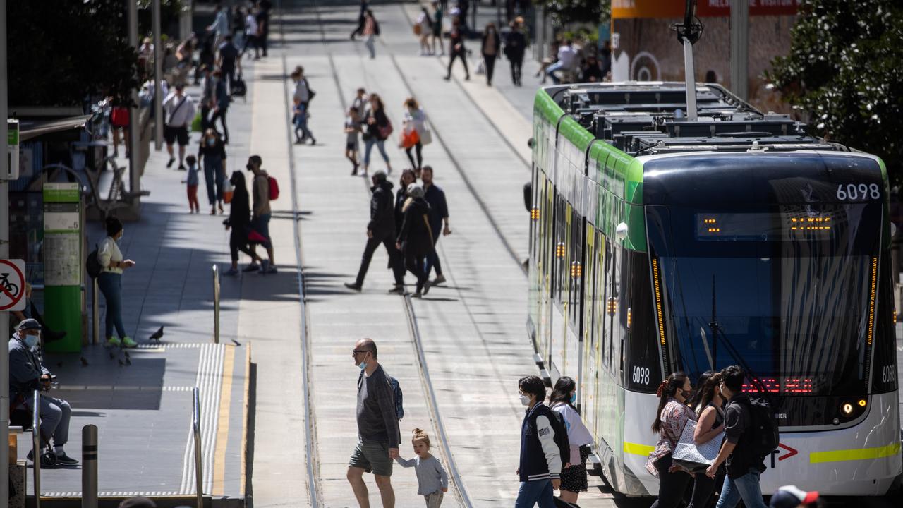 Police are keen to speak to the tram’s passengers. Picture: NCA NewsWire / Paul Jeffers