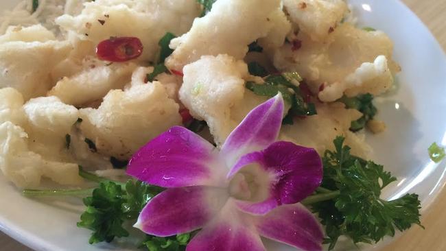 Salt and pepper squid at Sinno Chinese Cuisine, Blacktown.