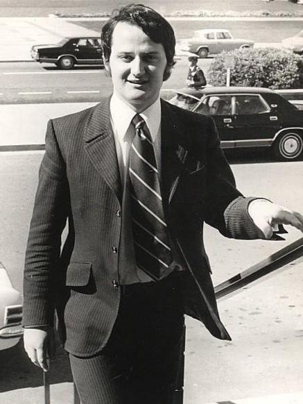 Philip Ruddock on his first day of parliament in 1973.