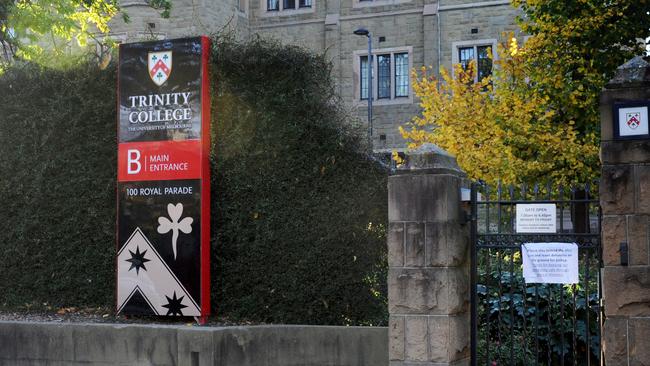 Trinity College at Melbourne Univesity. Picture: Andrew Henshaw