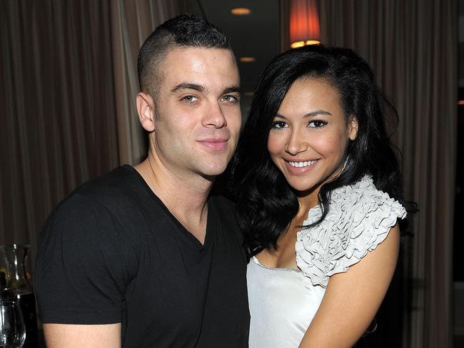 Mark Salling with castmate and former girlfriend, Naya Rivera, in 2010. Picture: Michael Buckner/Getty Images for InStyle