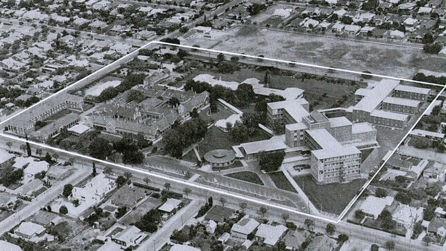 An aerial shot of the entire Home for Incurables site in the early 1970s. Picture: Bruce Hopgood