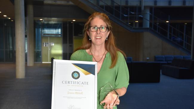 Deanne Mitchell won a top health award for her contributions to managing and preparing Gympie Hospital during the major floods of 2022. Picture: supplied