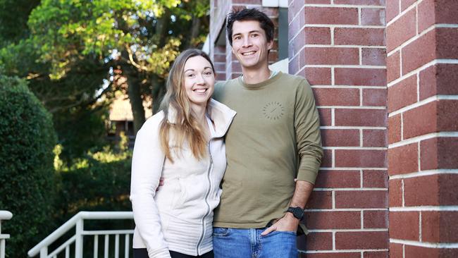 First home buyers Matt and Suzanne Ravenscroft said finding a home was more competitive than they expected. Picture: Tim Hunter.