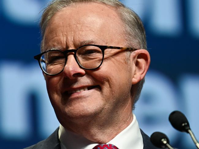 BRISBANE, AUSTRALIA - NewsWire Photos - AUGUST 19, 2023. Prime Minister Anthony Albanese closing the 49th ALP National Conference in Brisbane. Picture: Dan Peled / NCA NewsWire