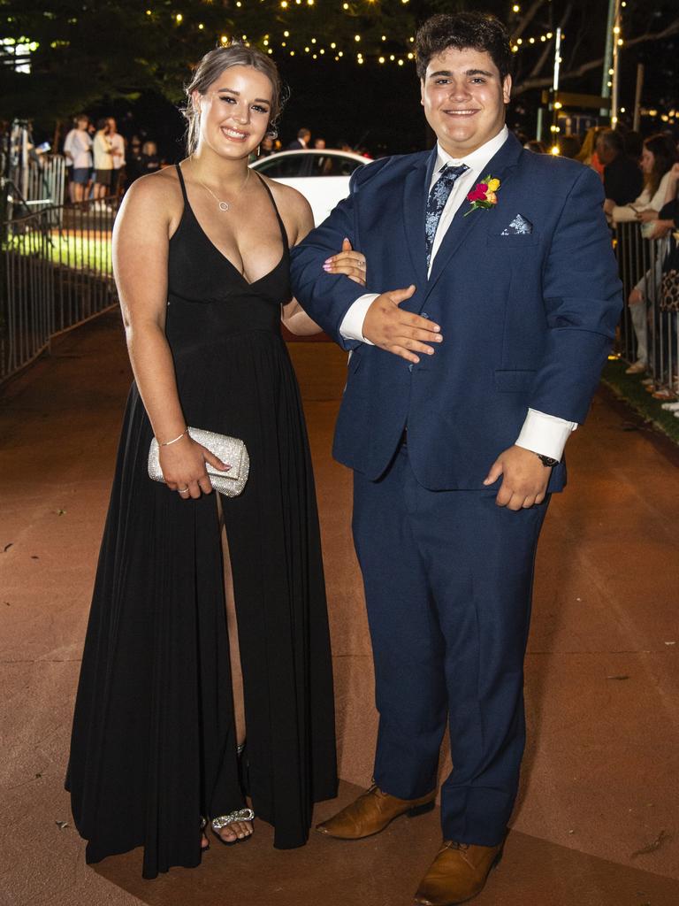 Cody Muscat and partner Olivia Tucky at St Mary's College formal at Picnic Point, Friday, March 24, 2023. Picture: Kevin Farmer