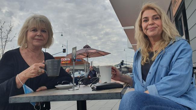 Wodonga residents Suzanne Sharp (left) and mother Elle Carter