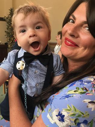 Samantha Payne with her rainbow baby, Johnny.