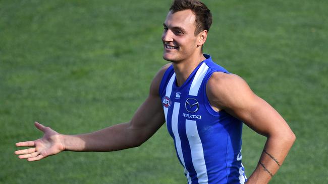 Braydon Preuss has struggled for regular game time at North. Pic: AAP