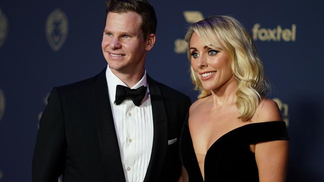 Steven Smith and Dani Willis at this year’s Australian Cricket Awards in Melbourne.