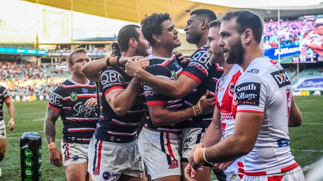 The Roosters dominated the Dragons last week. (AAP Image/Brendan Esposito)