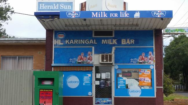 It was still light when the armed thugs held up the Hampden Ave milk bar on March 4. 