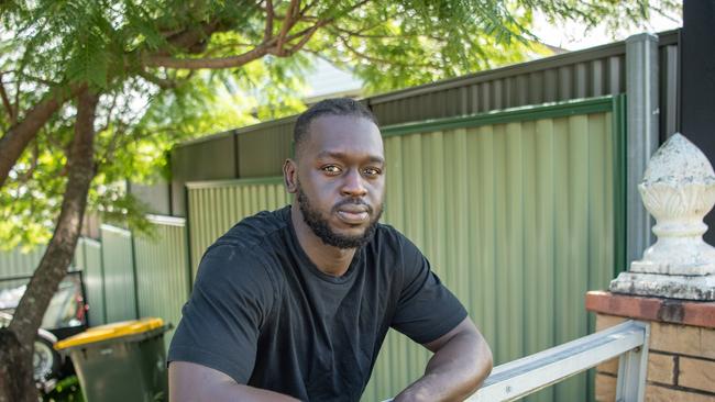 Heroic neighbour Savit Wani tried to break into the house at Darra while it was on fire to rescue anyone inside. PICTURE: Brad Fleet