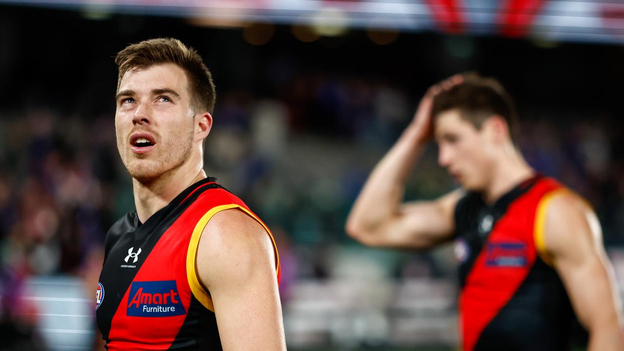 If the Bombers drop one of their upcoming games against GWS and Sydney, are their finals chances in jeopardy? Picture: Dylan Burns/AFL Photos via Getty Images