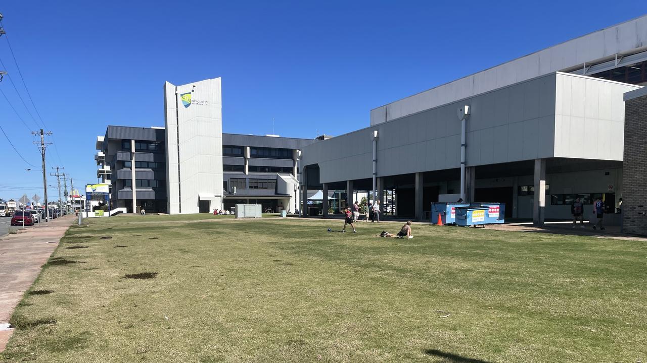 The plot of land outside of Central Queensland University has sat vacant for year, but if all goes well could be a new school building. Photo: Fergus Gregg