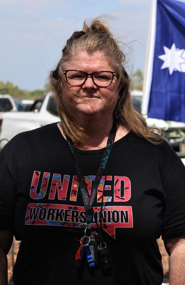 United Workers Union NT branch secretary Erina Early said the pay offer expected was a ‘significant’ breakthrough in the terse negotiations. Picture: Jason Walls