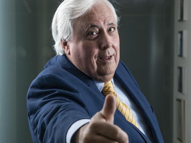 ###SUNDAY MAIL BRISBANE ONLY - DO NOT PUBLISH  - SEE JAMIE HANSON###Clive Palmer at his office in Brisbane. Story Peter Gleeson.