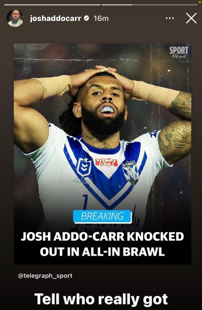 Addo-Carr Instagram post.