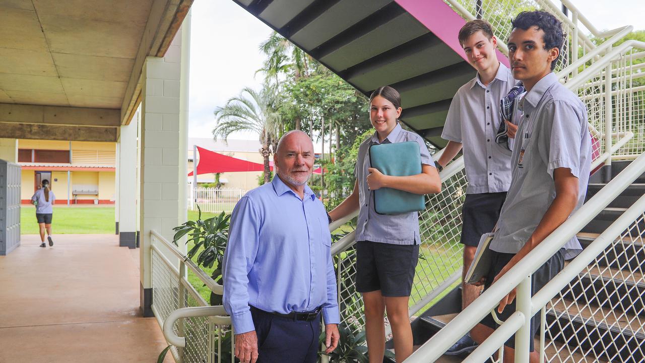 School principal Andrew McGregor said making the move from Melbourne to Darwin to take up a new position was “life changing”. Picture: Supplied