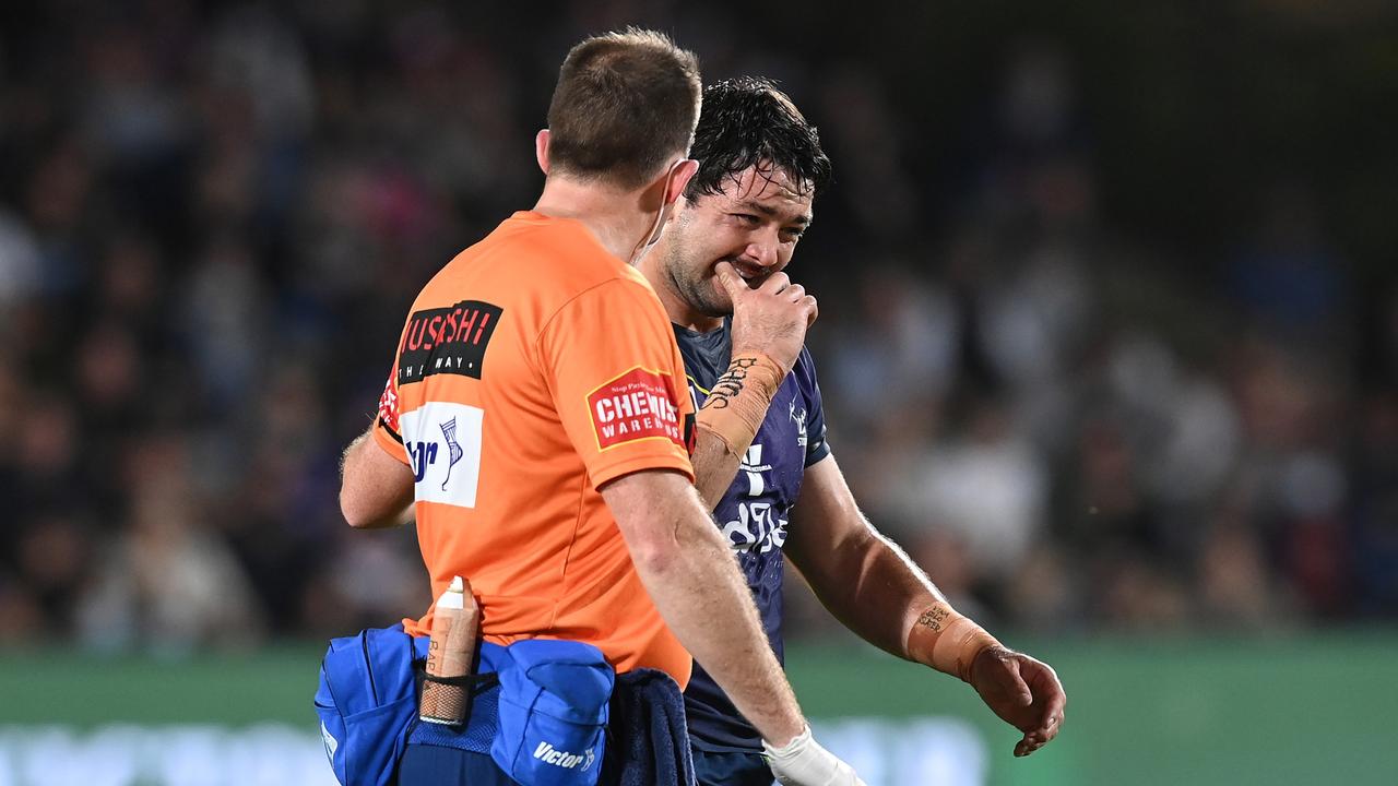 Smith feared he might miss the remainder of the finals series through injury when he was taken from the field last weekend. (Photo by Bradley Kanaris/Getty Images)
