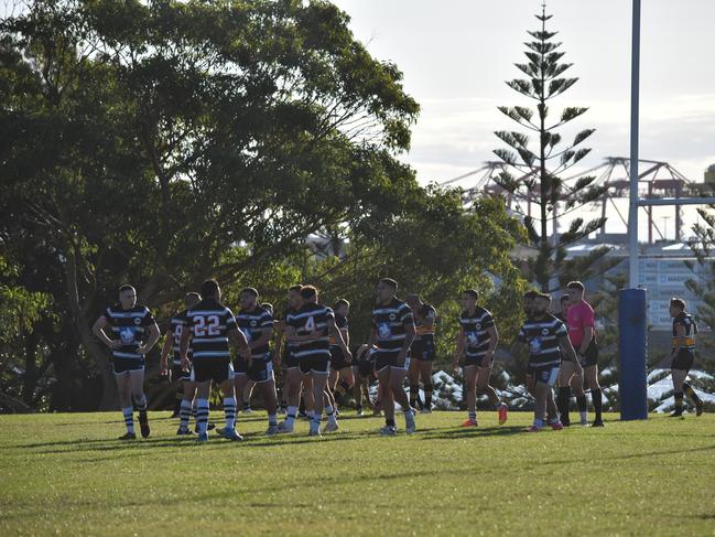 La Perouse celebrates a try. Picture: Sean Teuma/NewsLocal