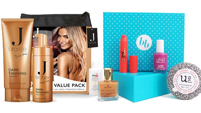 JBronze Value Pack and Bellabox beauty pack.