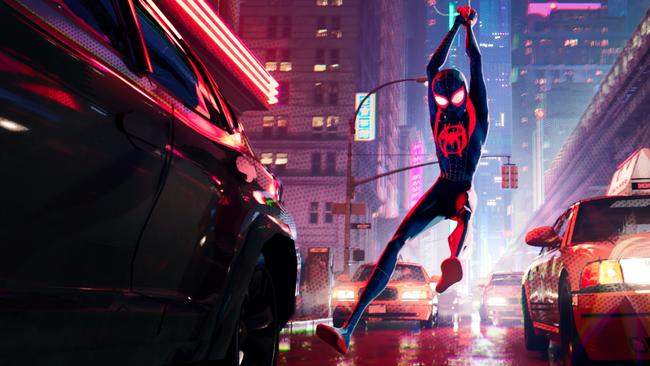 Miles Morales (Shameik Moore) is a fresh web-slinger in the Spider-Verse.