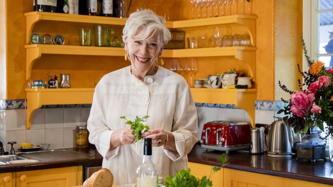 Chef Maggie Beer at her farm outside of Adelaide. Picture: Jack Fenby