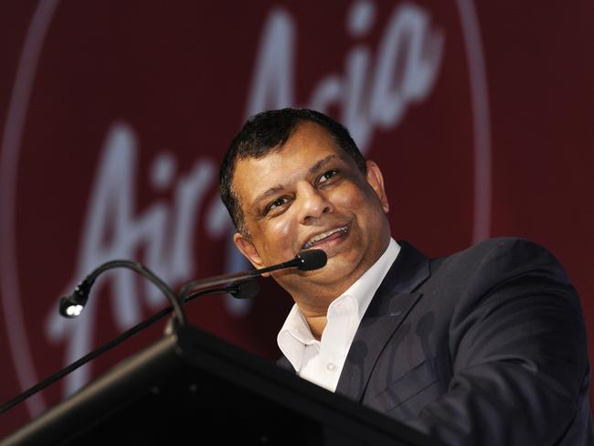 Tony Fernandes, AirAsia Co-Group CEO. Air Asia international flights announcement at Avalon Airport. Picture: Alan Barber