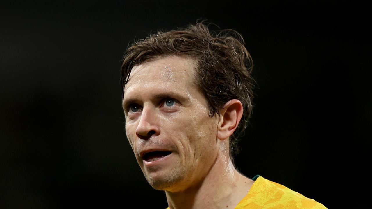 Craig Goodwin and the Socceroos are chasing another World Cup qualifying win, this time against Palestine. Picture: Jonathan DiMaggio/Getty Images