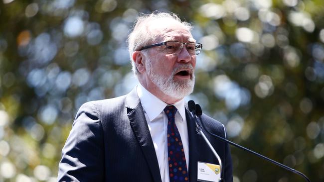 Pictured is ARLC Chairman John Grant speaking at the 2016 NRL Season Launch in Sydney today. Pictured: Tim Hunter.