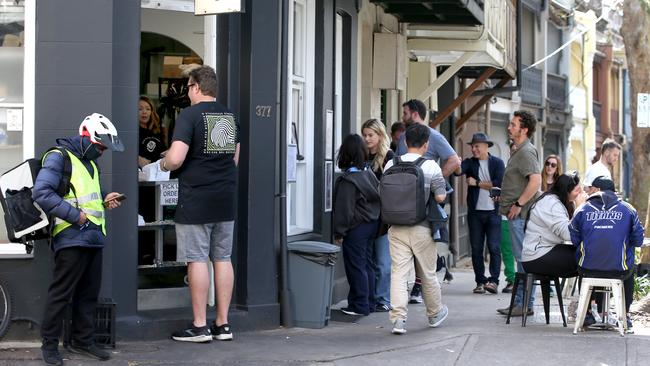 Popular sandwich takeaway shop in Darlinghurst where people still flock to in droves due to its value for money and quality, as cost of living soars. Jane Dempster/The Australian.