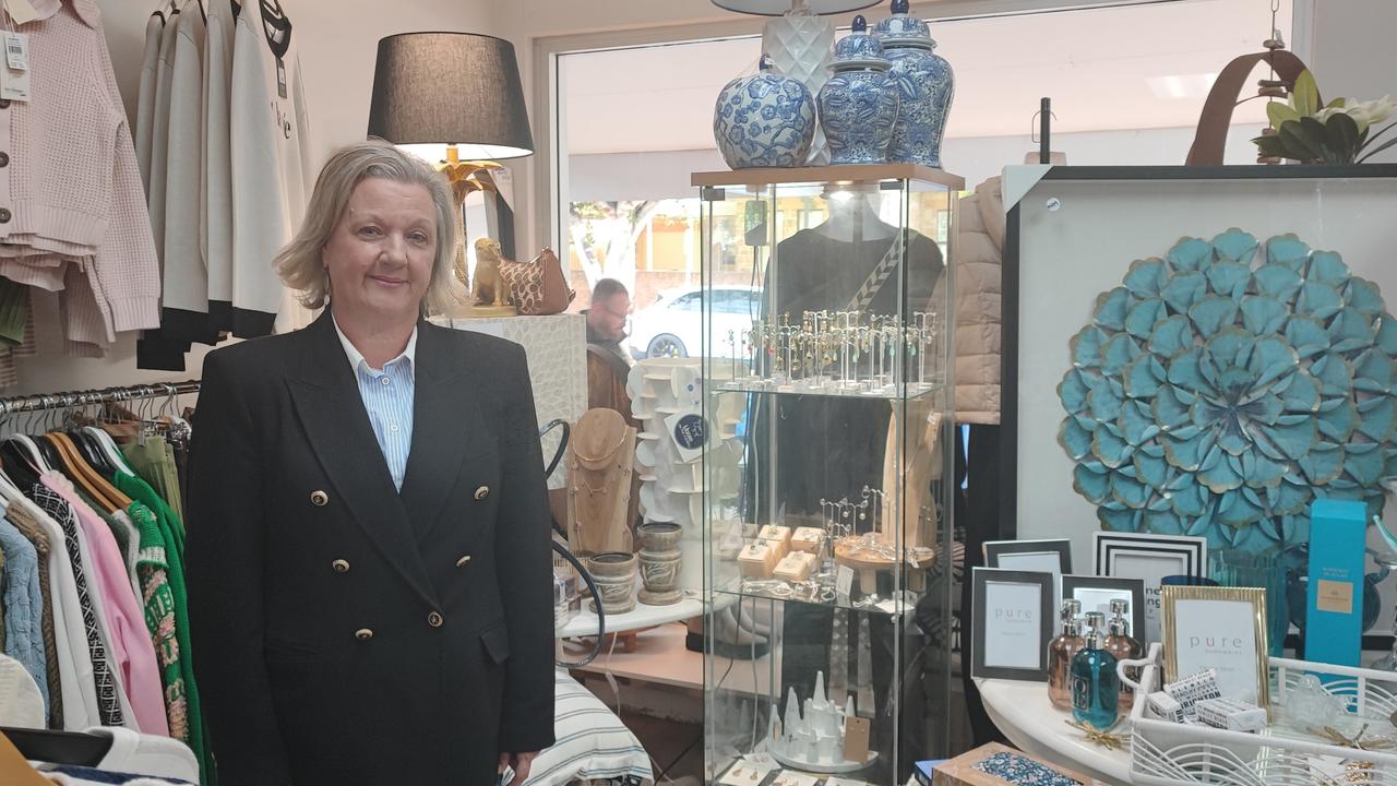 Business owner Kerry McKay makes a desperate plea for shoppers to start spending as her homeware shop is under risk or closing within a few months. Picture: Dasha Havrilenko