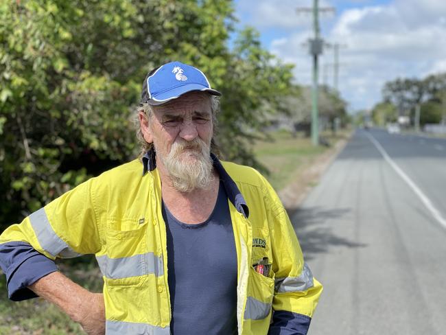 Andergrove resident Mark Alterator was one of the first on scene when a 38-year-old Mackay man was seriously injured after he was struck in a hit and run on Andergrove Rd just down from Ferngrove Lane. Picture: Janessa Ekert