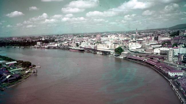 The Brisbane skyline of the 1960s, when City Hall was the tallest building.