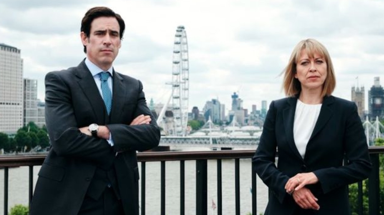 Stephen Mangan and Nicola Walker in the third and final season of The Split. Picture: Supplied