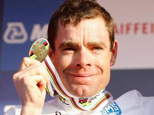 Australian cyclist Cadel Evans wins world road race championship ...