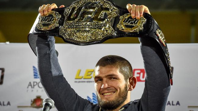 Khabib Nurmagomedov is one of the most feared fighters to ever grace the UFC. (Photo by Vasily MAXIMOV / AFP)