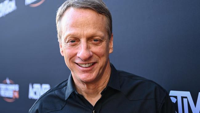 Tony Hawk arrives for an event celebrating the release of the remake version of Tony Hawk’s Pro Skater 3+4 on May 8, 2025. Picture: Patrick T. Fallon/AFP